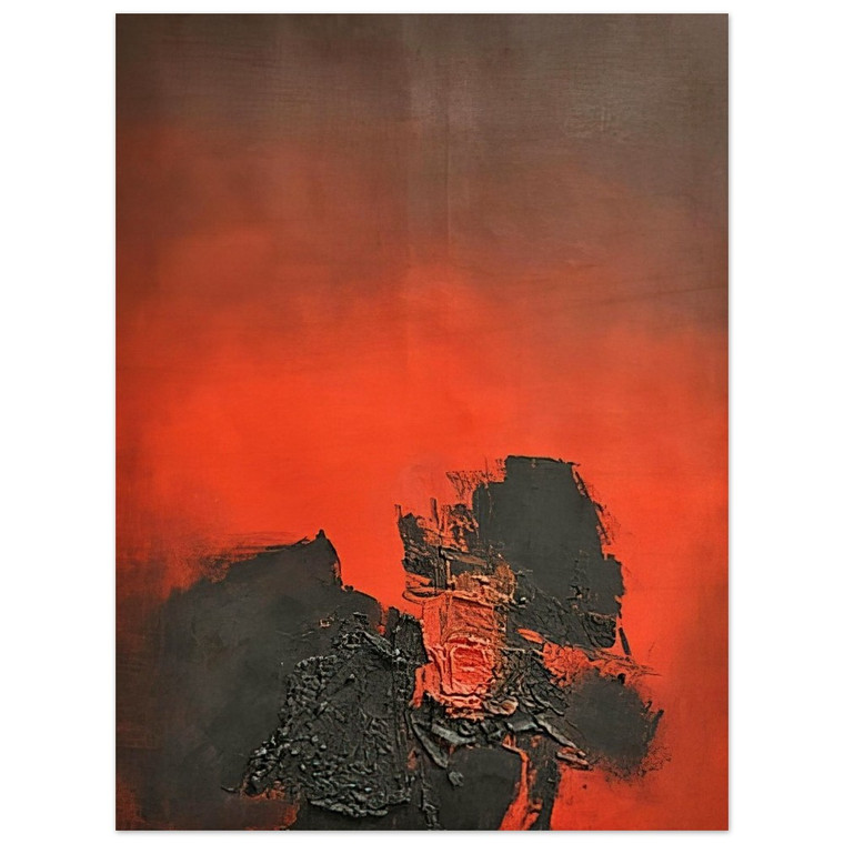 Luis Feito  UNTITLED 1961 1 N2 Wood Print