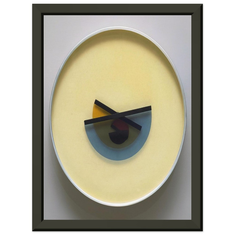 Bruno Munari  LOra X Clock  1945 Premium Metal Framed Art Print / Poster