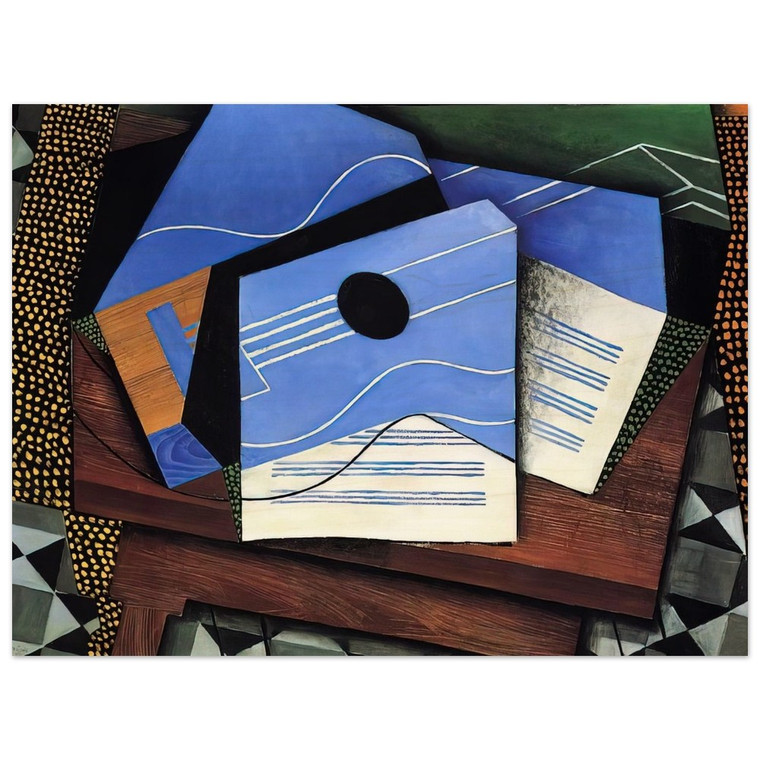 Juan Gris  GUITAR ON A TABLE 1915 Wood Print