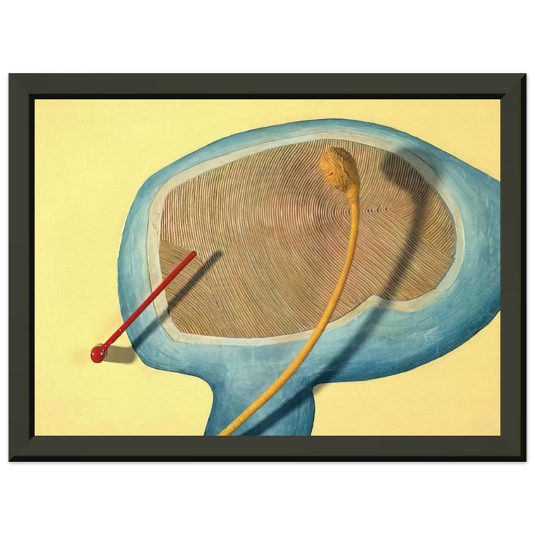 Eva Hesse  LEGS OF A WALKING BALL 1965 Premium Metal Framed Art Print / Poster