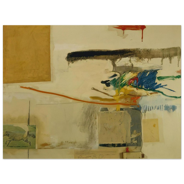 Robert Rauschenberg Collage with Horse, 1957 Aluminum Print