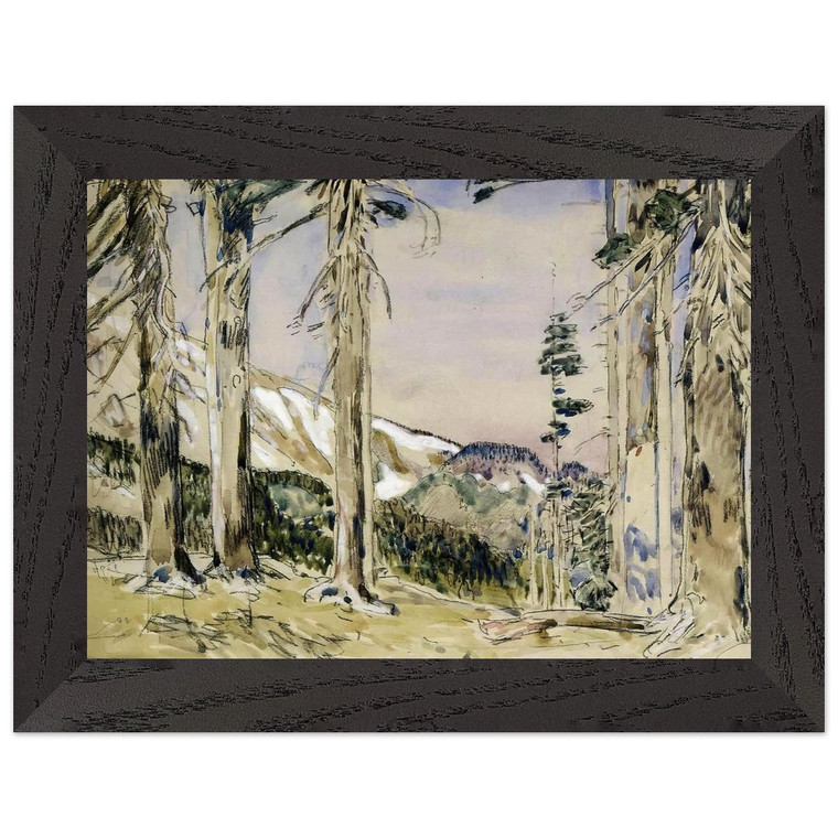 Childe Hassam Mt Hood Timberline Premium Wooden Framed Art Print / Poster