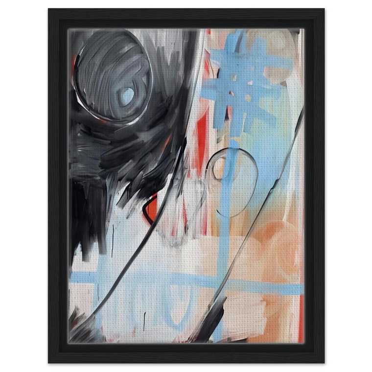 Michel Majerus  MoM Block Nr 6  1999 Framed Canvas