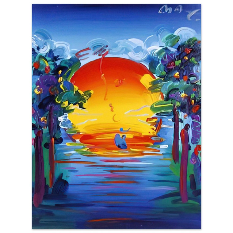 Peter Max  BETTER WORLD 1993 Aluminum Print
