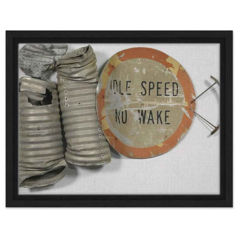 Robert Rauschenberg  NO WAKE GLUT 1986 Framed Canvas