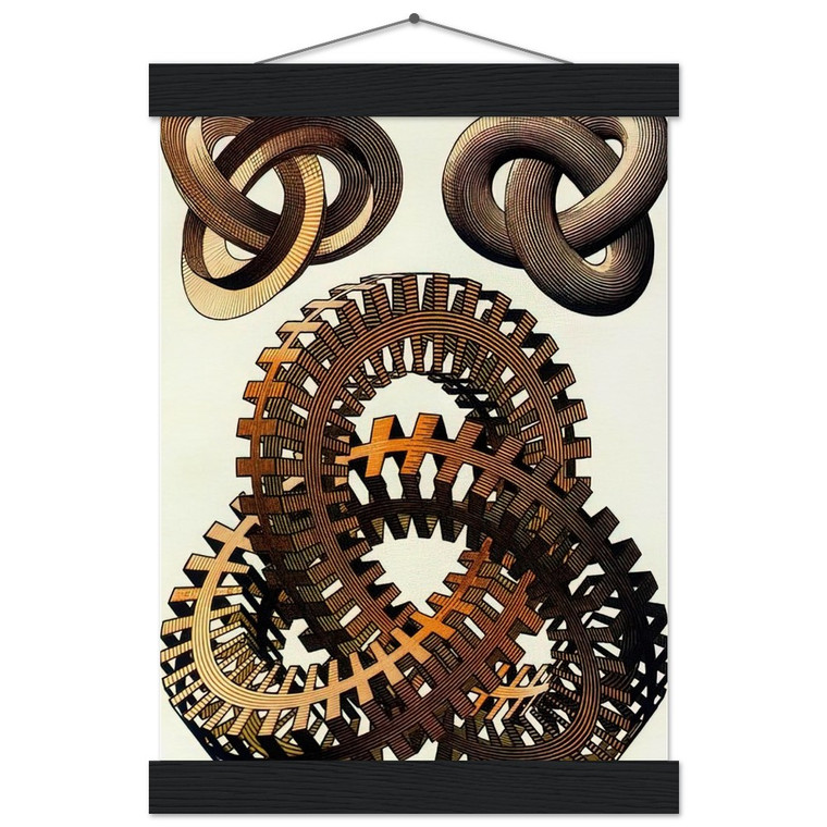 MC Escher  KNOTS COLOUR Museum-Quality Matte Paper Poster with Hanger