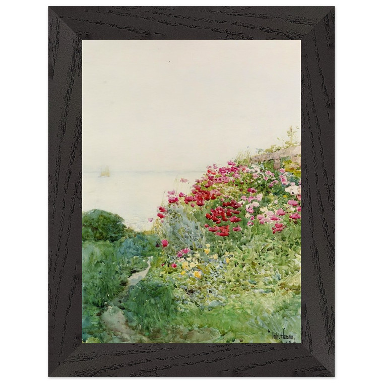 Childe Hassam Field of Poppies Isles of Shaos Appledore Wood Framed Art Print