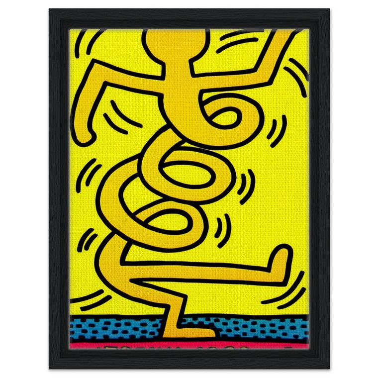 Keith Haring  MONTREUX 1983 N1 Framed Canvas