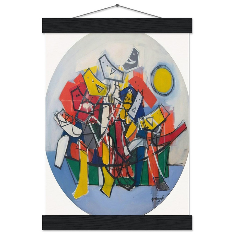 Robert Goodnough Abduction By Boat 1963 Museum Matte Poster with Hanger