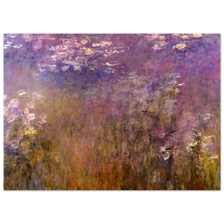 claude monet  Agapanthus center panel Fine Art Poster / Art Print