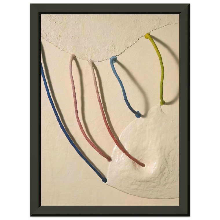 Eva Hesse TOMORROW S APPLES 5 IN WHITE 1965 Metal Framed Print Poster