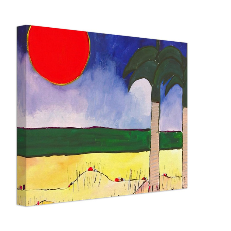 Aldemir Martins  Marinha com Sol e Palmeiras  2003 Canvas