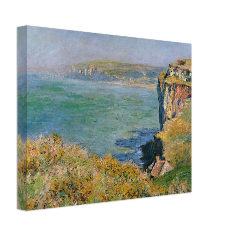claude monet  Cliff at Grainval Canvas