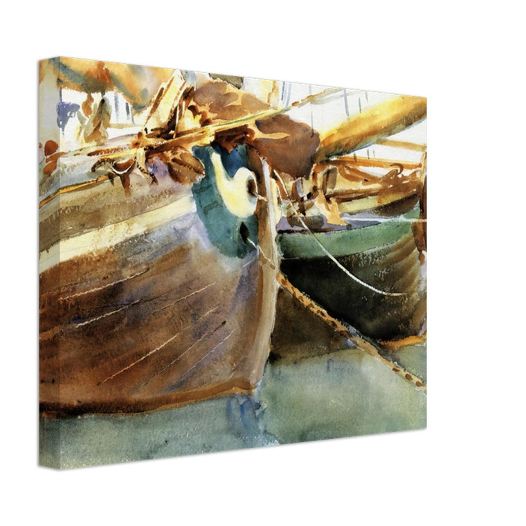 John Singer Sargent  Boats Venice Canvas