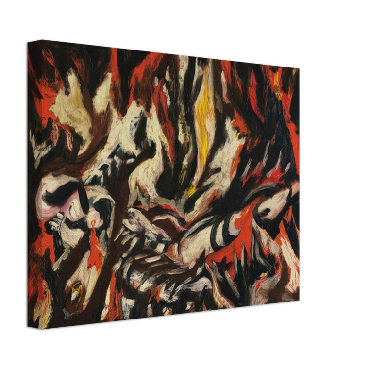 Jackson Pollock  THE FLAME 1938 Canvas