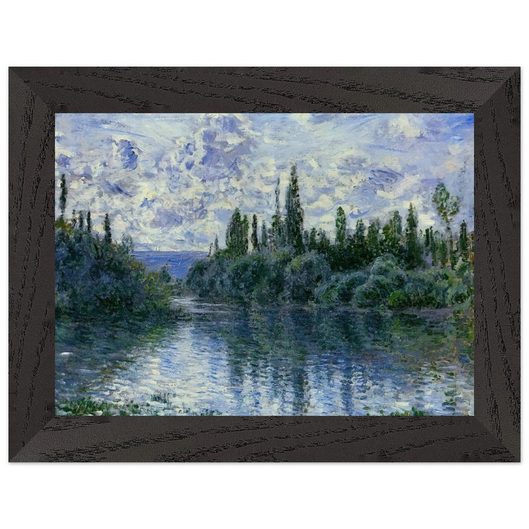 Claude Monet Arm of the Seine near Vetheuil Wooden Framed Art Print / Poster