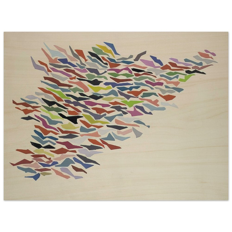 Robert Goodnough  Variables with Color  PostPainterly Abstraction Wood Print