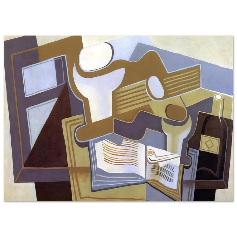 Juan Gris  GUITAR AND FRUIT DISH 1 Fine Art Poster / Art Print