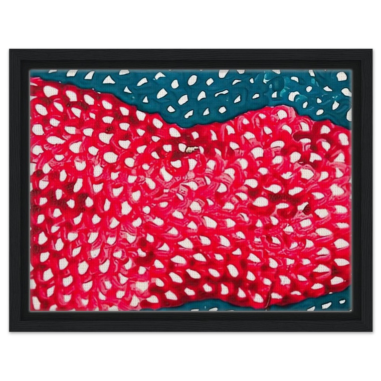 Yayoi Kusama  WAVES 1953 Framed Canvas