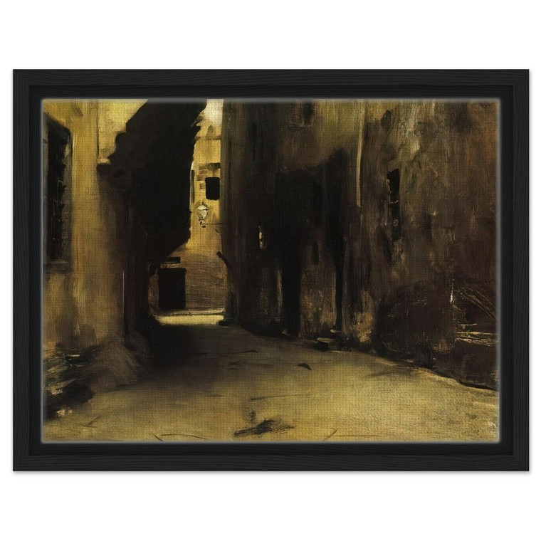 John Singer Sargent  A Street in Venice Framed Canvas