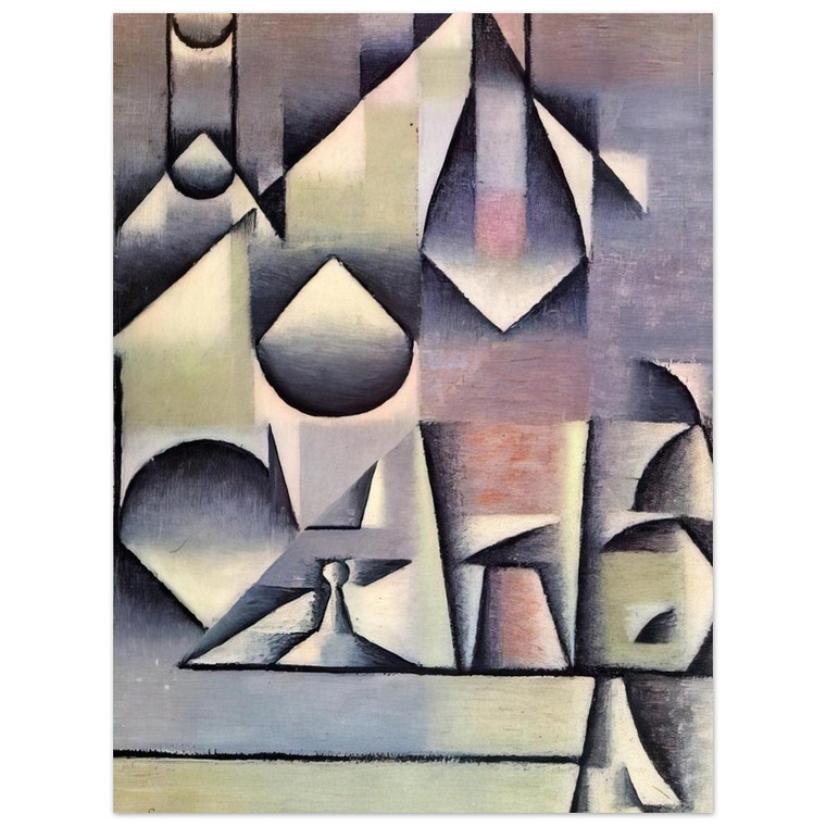 Juan Gris  BOTTLE AND PITCHER Aluminum Print