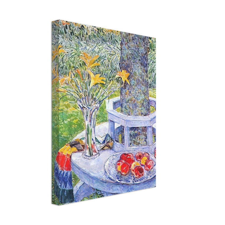 Childe Hassam  Mrs Hassams Garden at East Hampton Canvas