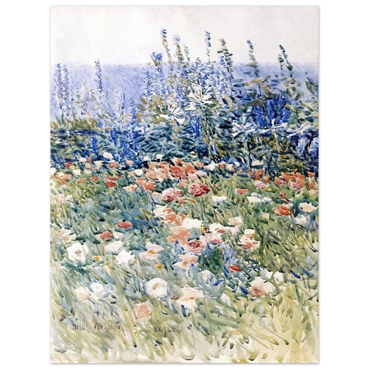 Childe Hassam  Flower Garden Isles of Shoals Aluminum Print