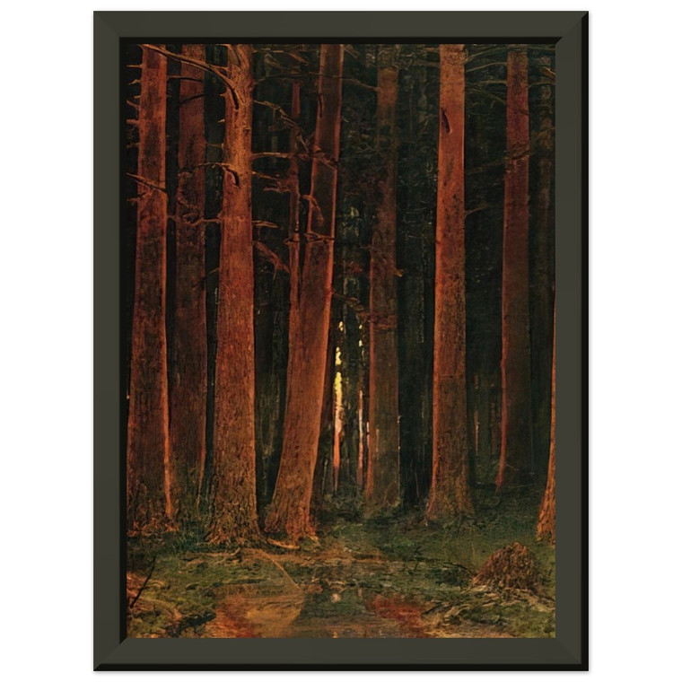 Arkhyp Kuindzhi  Sunset in the forest Premium Metal Framed Art Print / Poster