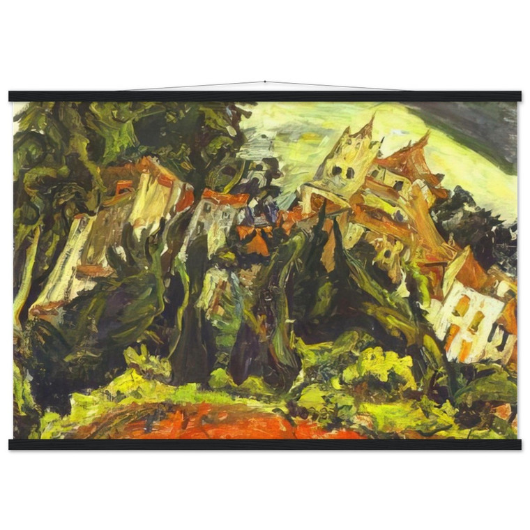 Chaim Soutine  HOUSES AT CERET Museum-Quality Matte Paper Poster with Hanger