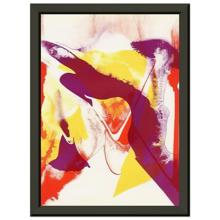 Paul Jenkins  Redfern composition Premium Metal Framed Art Print / Poster