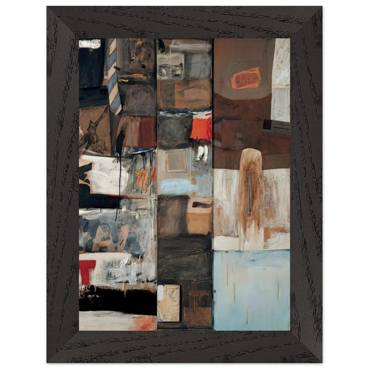 Robert Rauschenberg  SUMMERSTORM 1959 Premium Wooden Framed Art Print / Poster