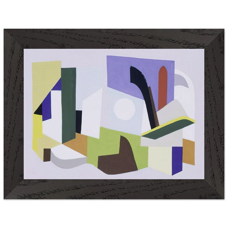 Ad Reinhardt Untitled NY Worlds Fair 1939 Wood Framed Art Print