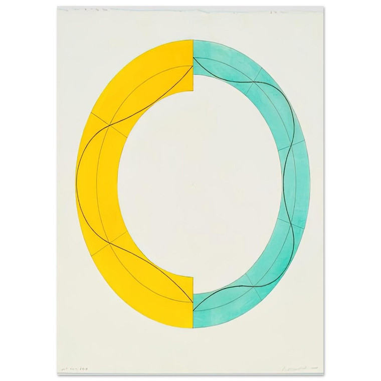 Robert Mangold  SPLIT RING IMAGE 2008 Fine Art Poster / Art Print