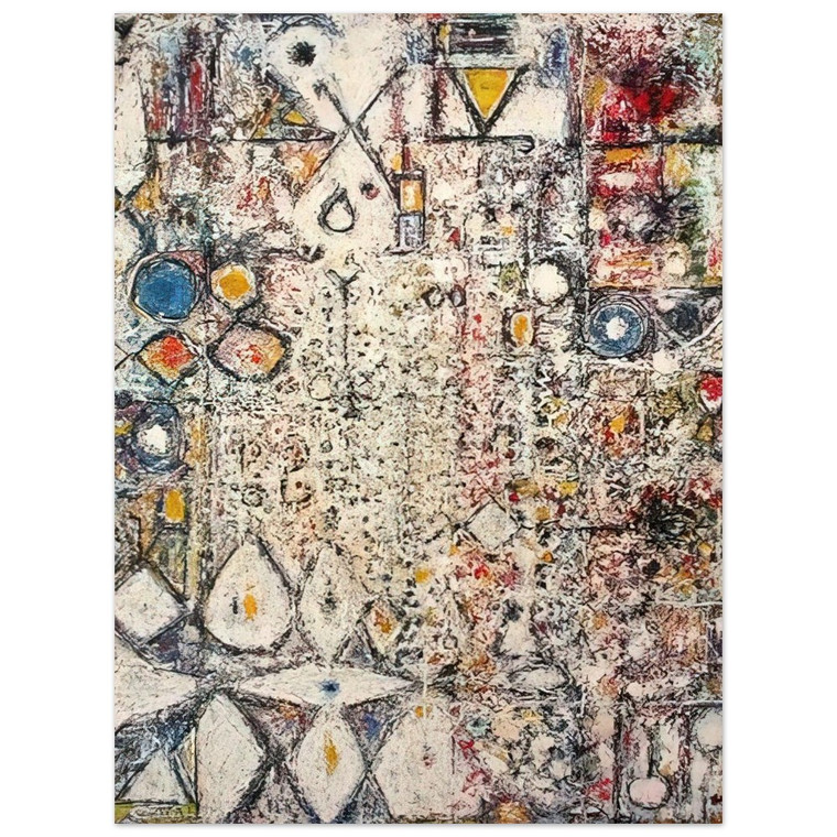 Richard PousetteDart  White Gothic 3  1957 Aluminum Print