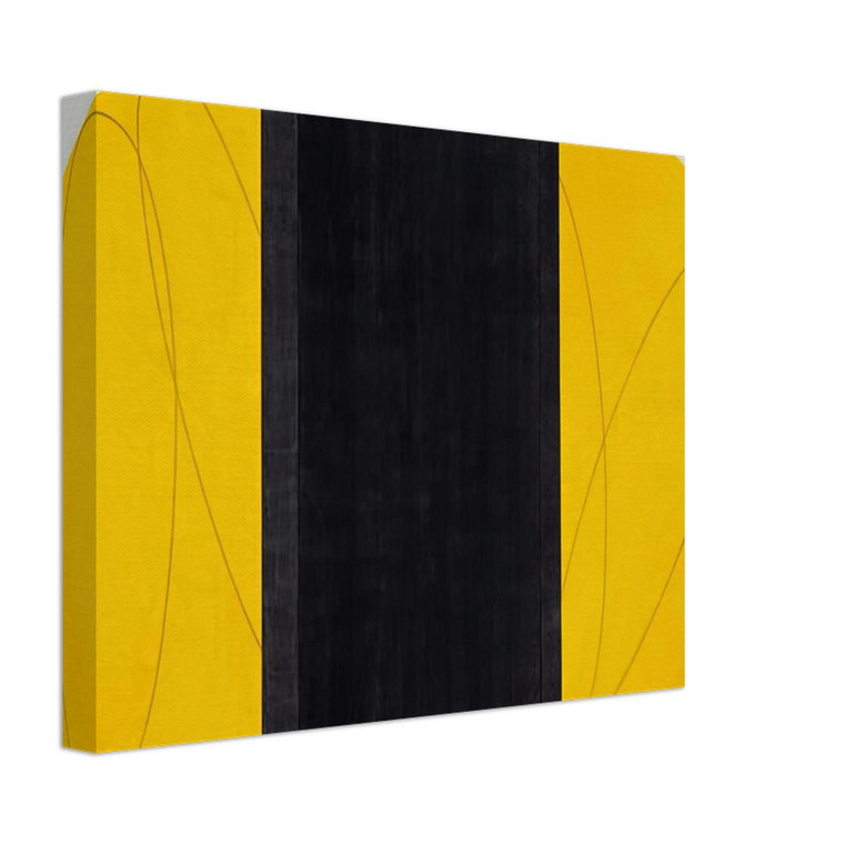 Robert Mangold  ELLOW BLACK ZONE PAINTING IV 1996 Canvas