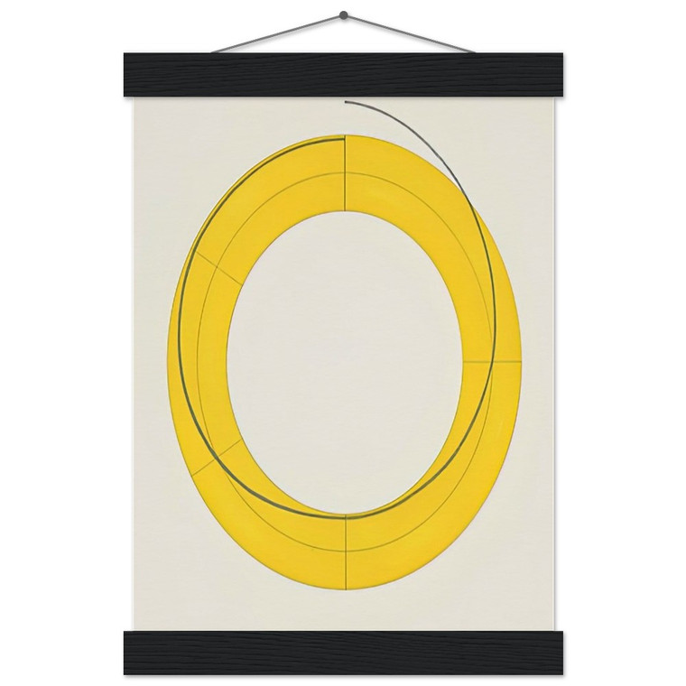 Robert Mangold  RING A YELLOW 2010 Museum-Quality Matte Paper Poster with Hanger
