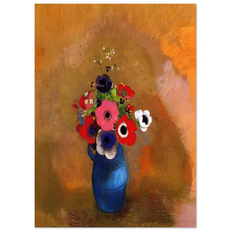 Odilon Redon  BOUQUET OF ANEMONES Fine Art Poster / Art Print