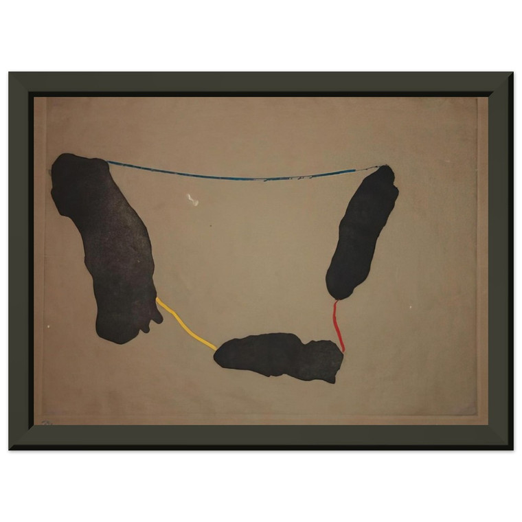 Helen Frankenthaler Connected By Joy 1973 Metal Framed Art Print