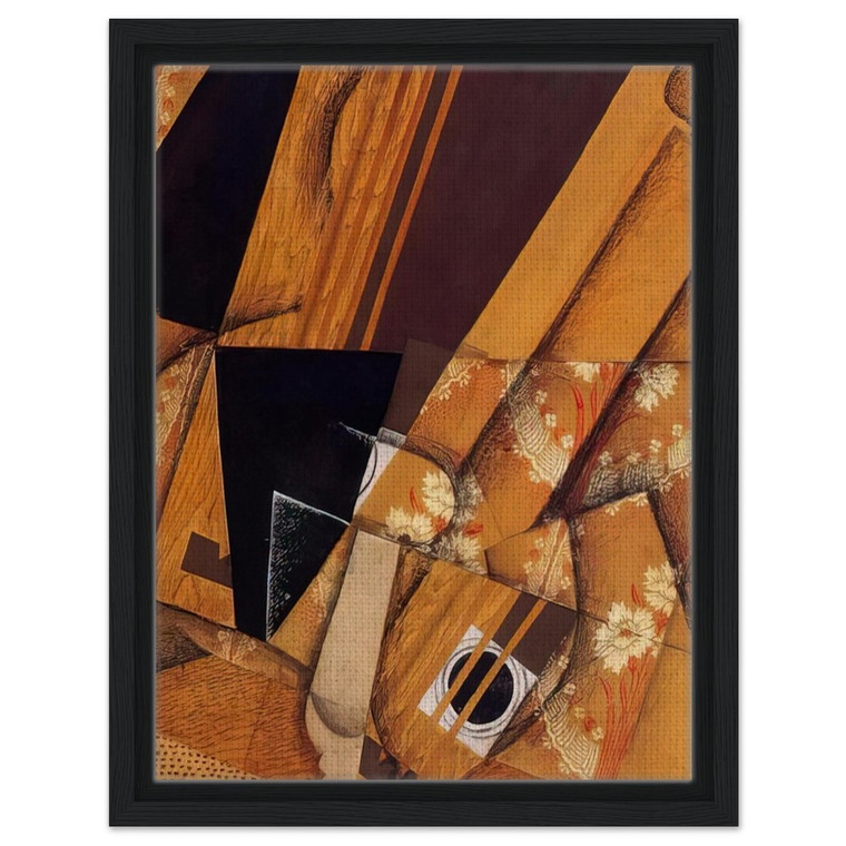 Juan Gris  GUITAR AND GLASS 1914 Framed Canvas