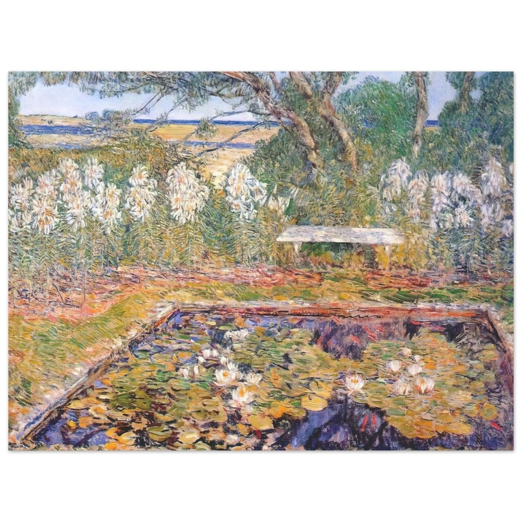 Childe Hassam  A long island garden Aluminum Print