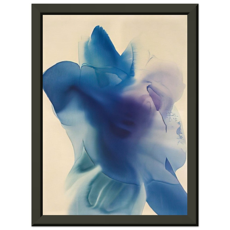 Paul Jenkins Phenomena Astral Blue 1968 Premium Metal Framed Art Print