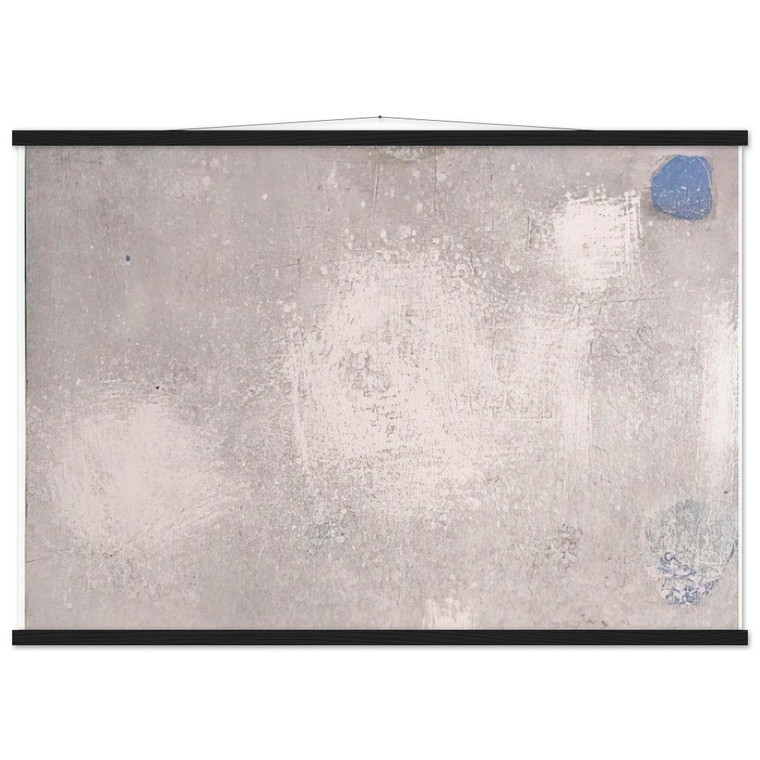 Luis Feito ABSTRACTO EN GRISES Y AZULES 1956 Poster with Hanger