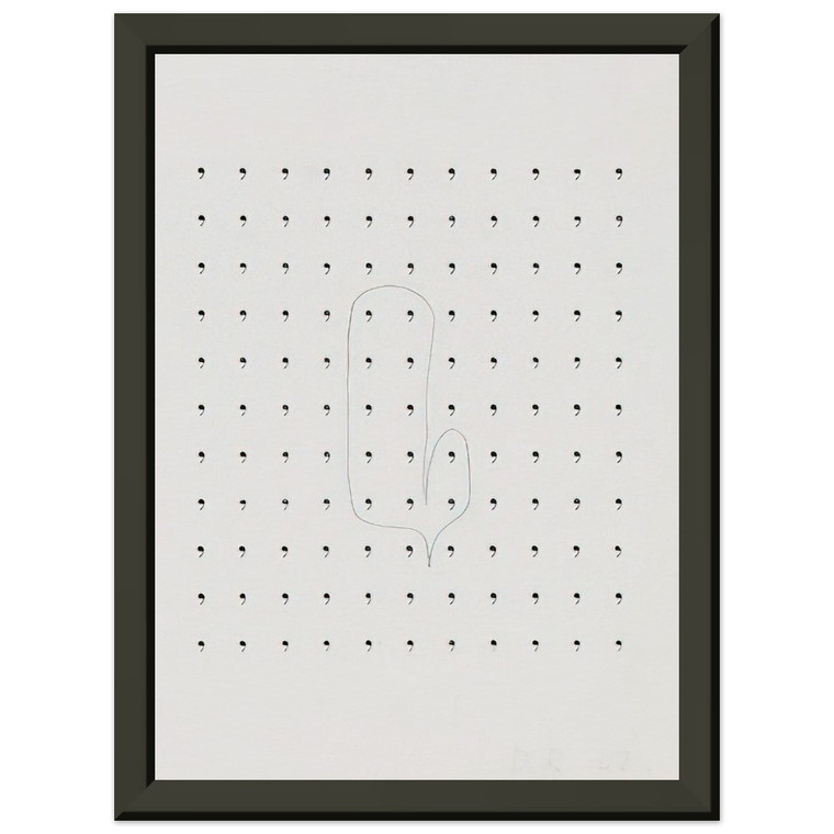 Dieter Roth  Stupidogramm  1962 Premium Metal Framed Art Print / Poster