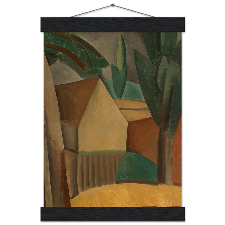 Pablo Picasso House in a Garden 1908 Museum Matte Paper Poster with Hanger