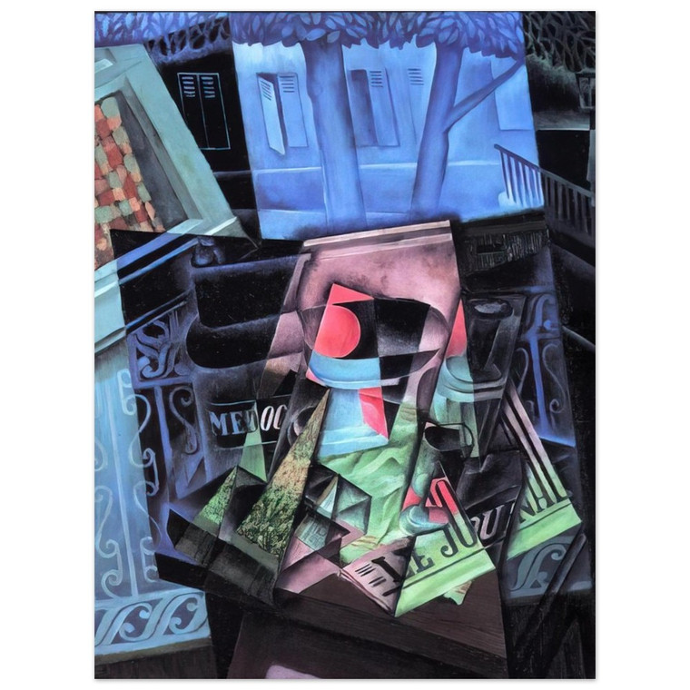Juan Gris  STILL LIFE BEFORE AN OPEN WINDOW PLACE RAVIGNAN 1915 Aluminum Print