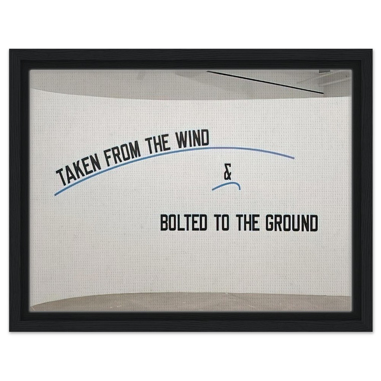 Lawrence Weiner  Taken From the Wind  2009 Framed Canvas