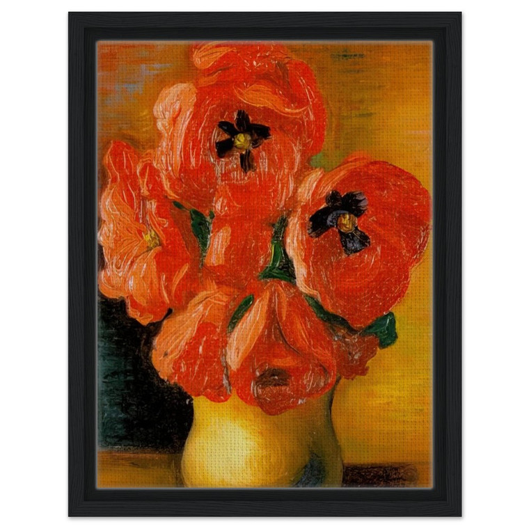 Moise Kisling  BOUQUET OF PEONIES Framed Canvas