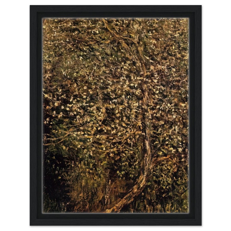 claude monet  Apple Trees in Blossom by the Water Framed Canvas