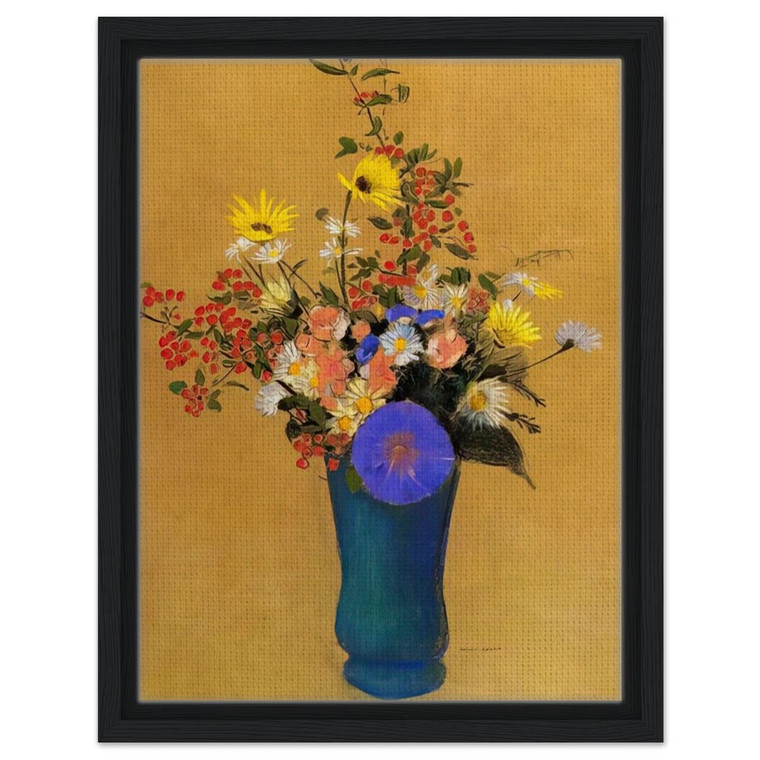 Odilon Redon  BOUQUET OF WILD FLOWERS Framed Canvas
