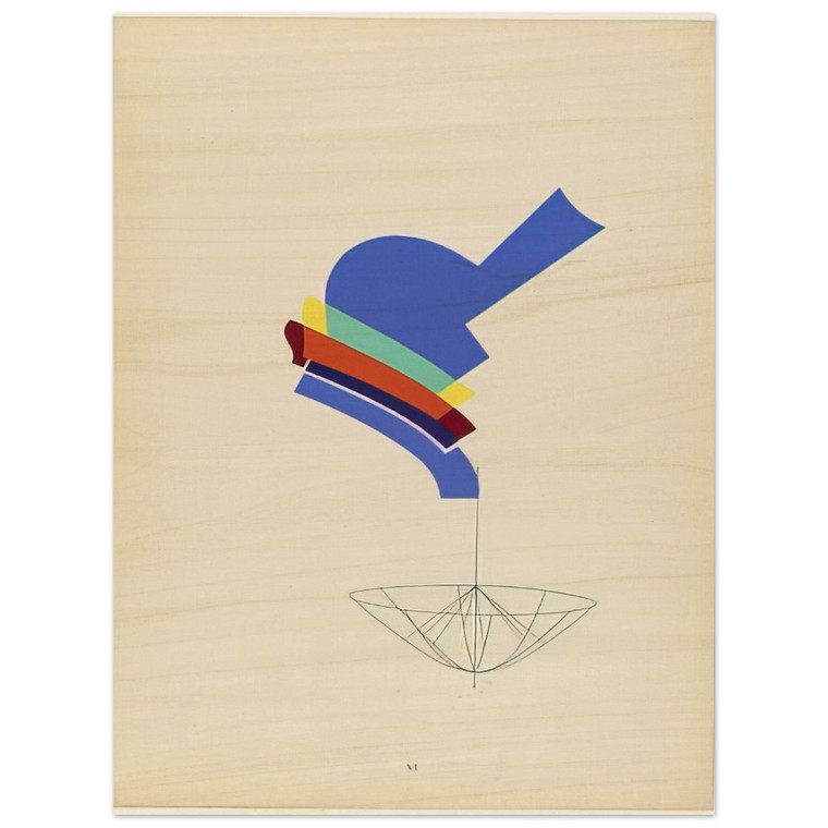 Man Ray  DECANTER FROM THE PORTFOLIO REVOLVING DOORS 1926 Wood Print